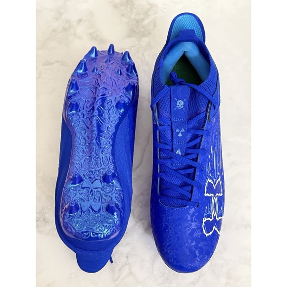 Under Armour Blur 2 MC Suede Football Cleats Royal Blue 3027978-400 Men Size 9.5 main image 6
